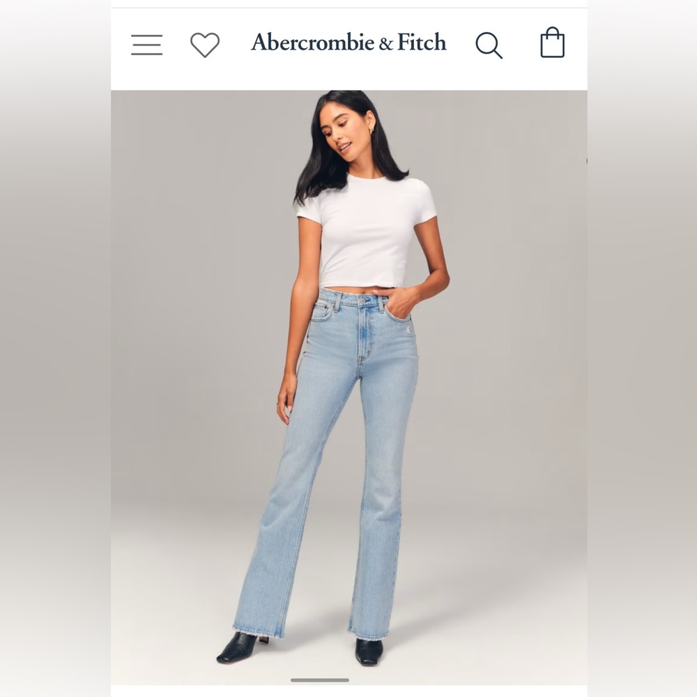 Abercrombie Vintage Flare High-rise - Curve-Love 27xs
